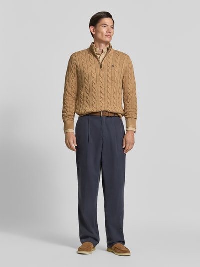 Polo Ralph Lauren Relaxed Fit Troyer aus reiner Baumwolle Beige 1