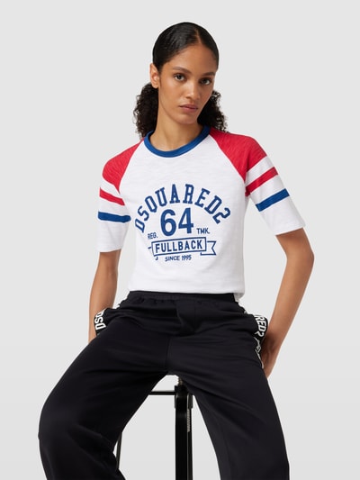 Dsquared2 T-Shirt mit Label-Print Weiss 3