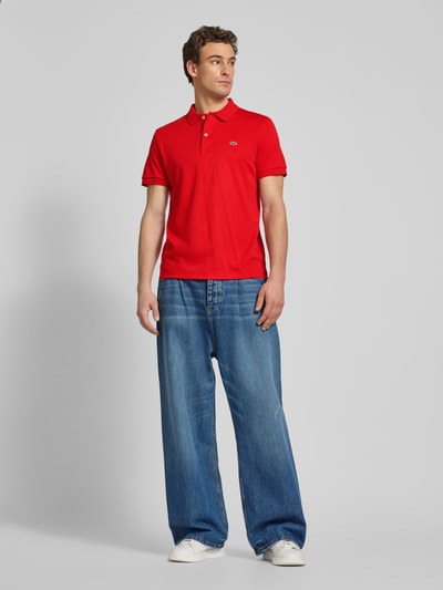 Lacoste Regular Fit Poloshirt mit Label-Detail Rot 1