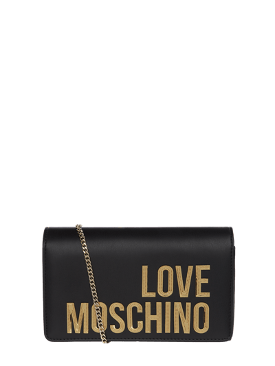 Love Moschino Torebka na długim pasku z aplikacją z logo  Złoty 2