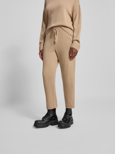 Juvia Relaxed Fit Sweatpants mit Kaschmir-Anteil Camel 4