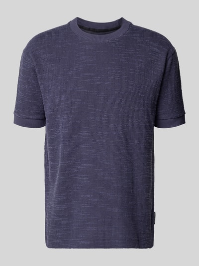 Marc O'Polo Relaxed Fit T-Shirt aus Baumwoll-Mix  Dunkelblau 2