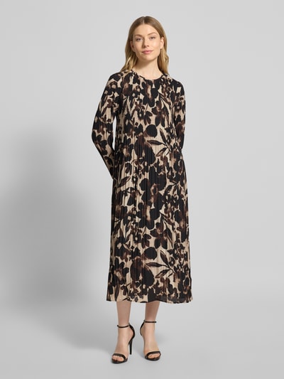 Betty Barclay Midi-jurk met ronde hals Donkerbruin - 4