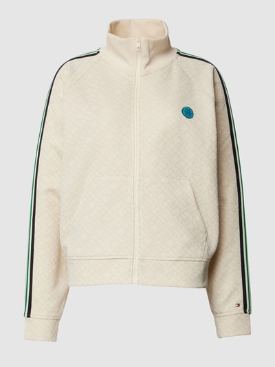 Tommy Hilfiger Sweatjack met labelpatch Ecru - 2