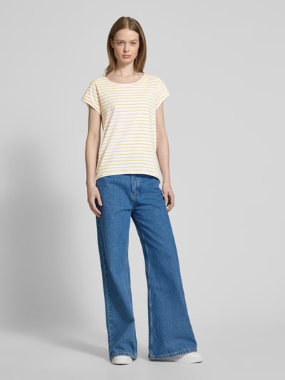 Christian Berg Woman T-Shirt mit Kappärmeln Senf 1