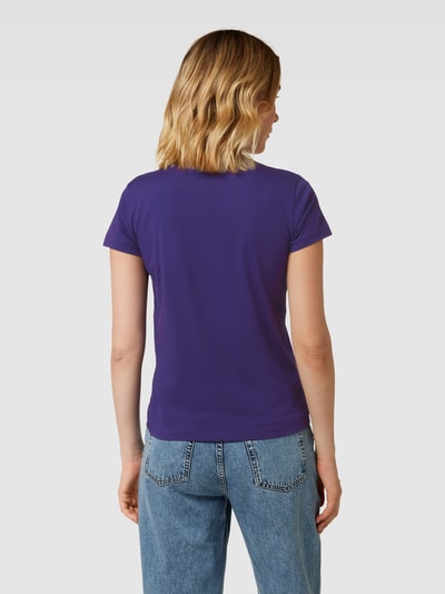 Polo Ralph Lauren T-shirt z nadrukiem z logo Jasnośliwkowy 5