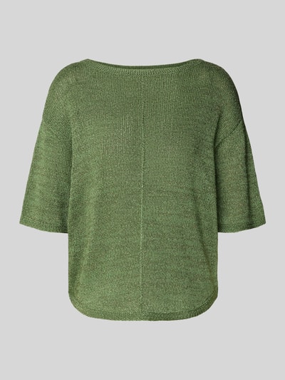 s.Oliver BLACK LABEL Relaxed Fit Pullover mit U-Boot-Ausschnitt Gruen 2