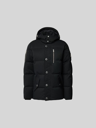 Moose Knuckles Daunenjacke mit abnehmbarem Webpelzbesatz Black 2