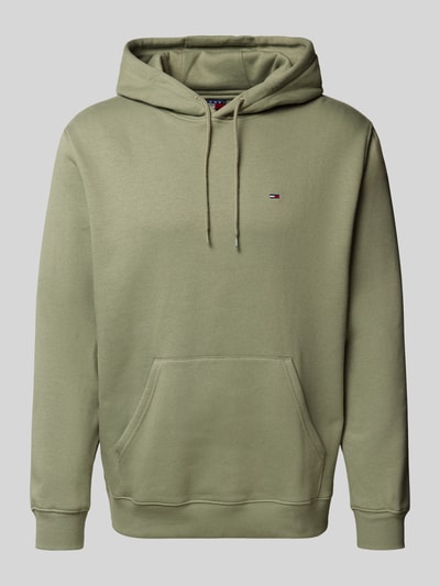 Tommy Jeans Regular Fit Hoodie aus Baumwoll-Mix Oliv 2