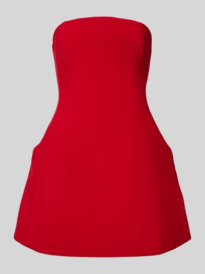 Bardot Cocktailkleid mit Eingrifftaschen Modell 'KAROLINE' Rot 2