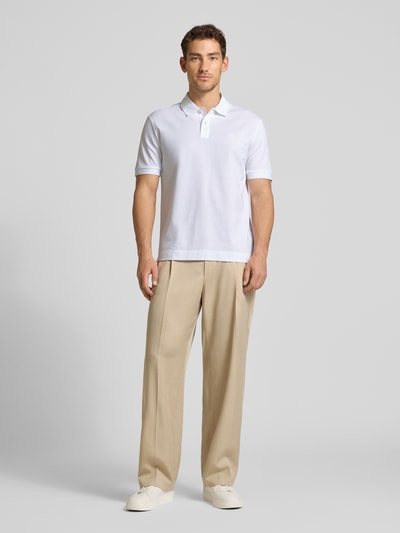 BOSS Regular Fit Poloshirt aus reiner Baumwolle Modell 'C-PARRIS' Weiss 1