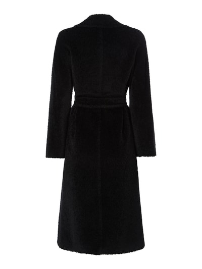 Max Mara Studio Wollmantel aus Alpaka-Schurwoll-Mix Modell 'Genarca' Black 4