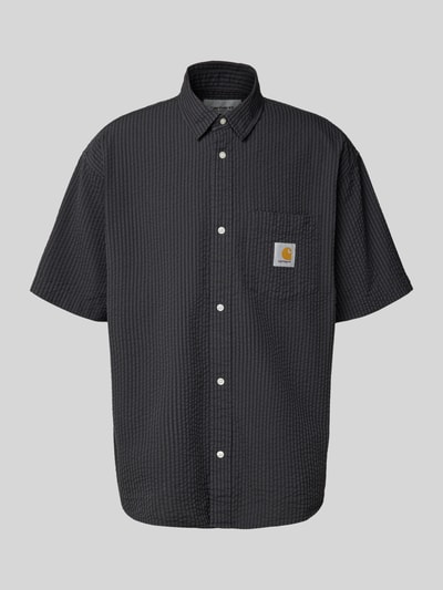 Carhartt Work In Progress Freizeithemd mit Strukturmuster Black 2