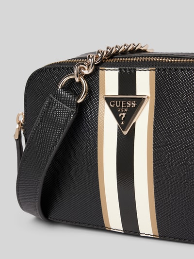 Guess Handtasche mit Label-Applikation Modell 'NOELLE' Black 3