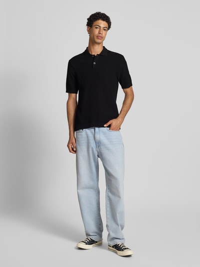 Only & Sons Koszulka polo z dzianiny o kroju regular fit z czystej bawełny model ‘TONY’ Czarny 1