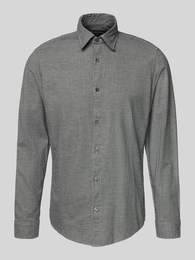 Marc O'Polo Shaped Fit Freizeithemd aus reiner Baumwolle Marine 2