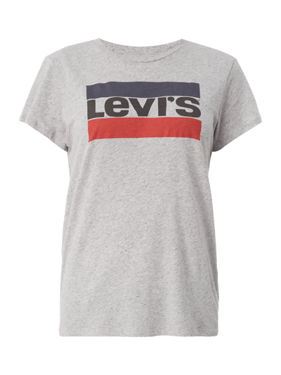 Levi's® T-Shirt mit Logo-Print Hellgrau Melange 2