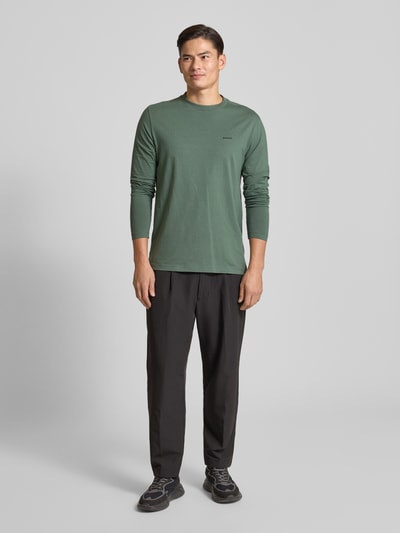 BOSS Green Regular Fit Langarmshirt aus Baumwoll-Mix Modell 'TEE LONG' Lind 1