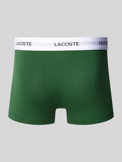 Lacoste Trunks mit elastischem Label-Bund im 3er-Pack Gruen 3