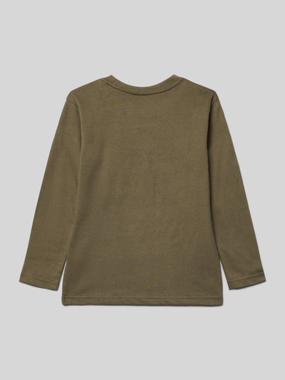 Blue Seven Shirt met lange mouwen en motiefprint Olijfgroen - 3