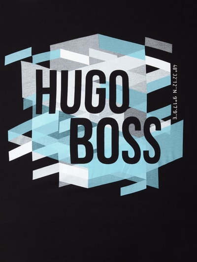 BOSS Green Regular Fit T-Shirt mit Logo-Print Black 3