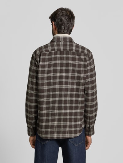 Marc O'Polo Regular Fit Freizeithemd aus reiner Baumwolle Dunkelbraun 5