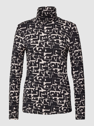 Christian Berg Woman Shirt met lange mouwen met all-over motief Zwart - 2