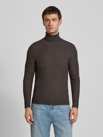 Antony Morato Gebreide pullover met ribboorden Olijfgroen - 4