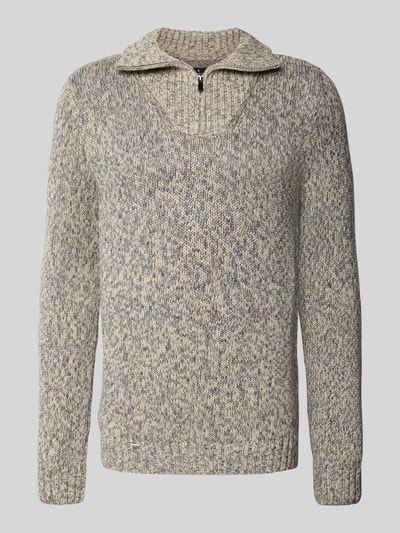 RAGMAN Strickpullover mit Troyer-Kragen Bleu 2