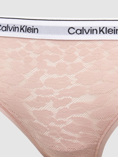 Calvin Klein Underwear Slipy z paskiem z logo Różowawy 2