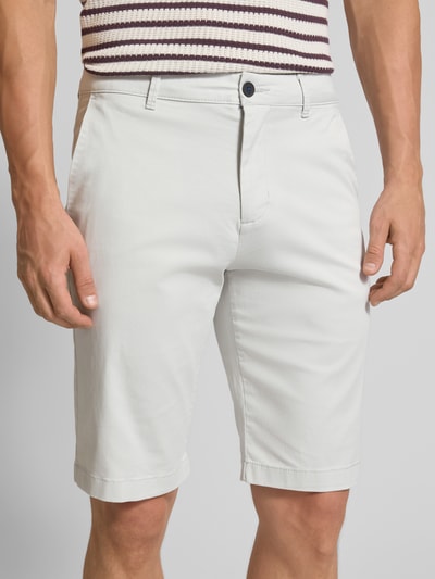 Tom Tailor Denim Regular fit bermuda's van katoenmix Lichtgrijs - 3