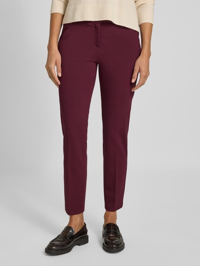 Brax Regular fit stoffen broek van viscosemix, model 'STYLE.MARON' Donkerrood - 4