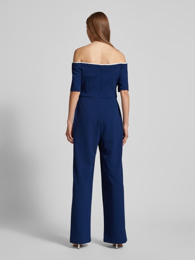 Adrianna Papell Jumpsuit mit Bindegürtel Dunkelblau 5