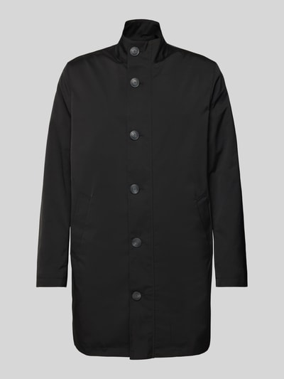 Roy Robson Mantel mit Stehkragen Black 2