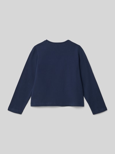 Mayoral Regular fit shirt met lange mouwen en statementprint Marineblauw - 3