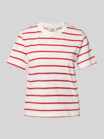 s.Oliver RED LABEL Regular fit T-shirt van puur katoen Wit - 2