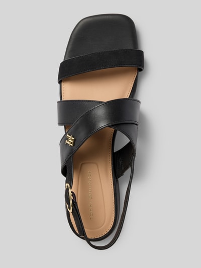 Tommy Hilfiger Leren sandalen met TH-monogram Zwart - 3
