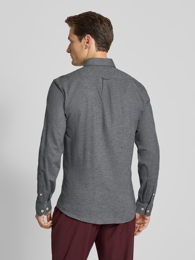 Lindbergh Vrijetijdsoverhemd met button-downkraag Middengrijs - 5