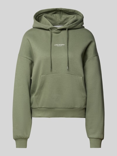 JJXX Hoodie met kangoeroezak. model 'STUDIO VESTERBRO' Lindegroen - 2