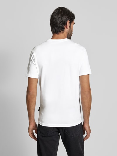 Napapijri T-Shirt mit Label-Stitching Weiss 5