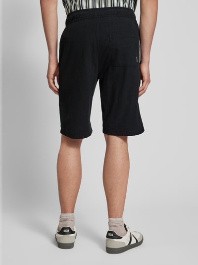 Blend Korte regular fit broek met elastische band, model 'MORGAN' Zwart - 5