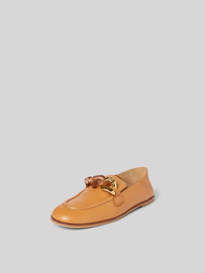 See by Chloé Penny-Loafer aus echtem Leder Rot 2