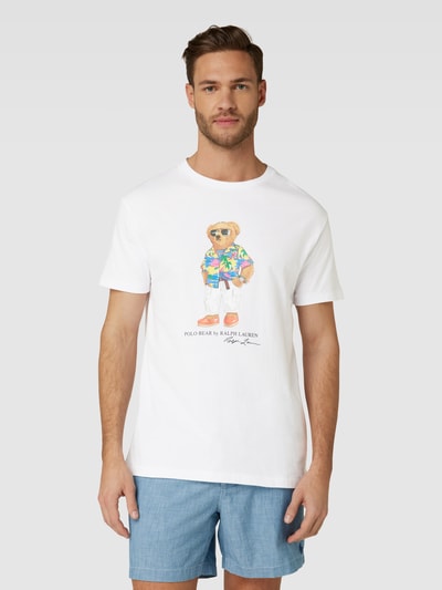 Polo Ralph Lauren Classic Fit T-Shirt mit Motiv-Print Offwhite 4