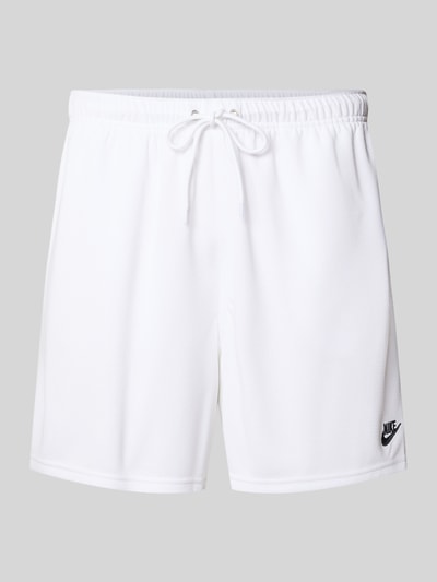 Nike Loose Fit Sportshorts mit Tunnelzug Modell 'Club Mesh' Weiss 1