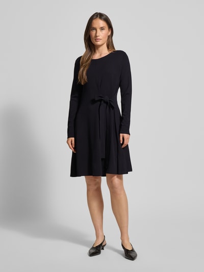 Weekend Max Mara Sukienka z dżerseju z mieszanki wiskozy model 'RETE' Czarny 1