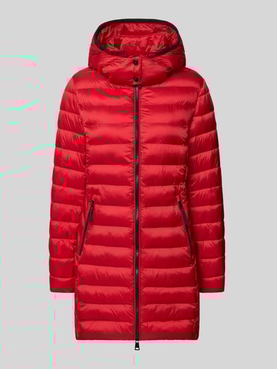 Fuchs Schmitt Regular fit gewatteerde lange jas met capuchon Rood - 2