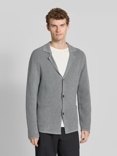 RAGMAN Strickjacke mit Knopfleiste Hellgrau 4