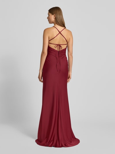 LUXUAR FASHION Abendkleid mit Raffungen Bordeaux 5
