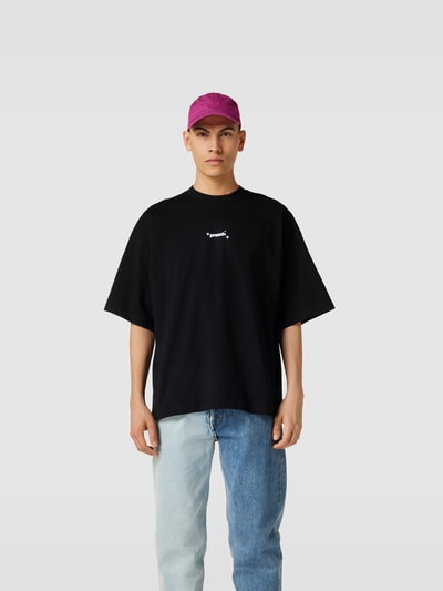 Preach Oversized T-Shirt mit Label-Stitching Black 4