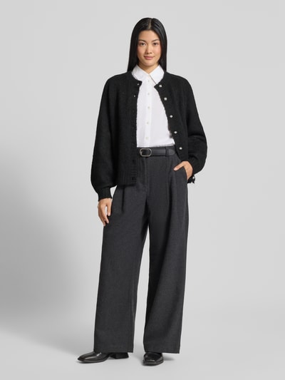 FREE/QUENT Strickjacke mit Rundhalsausschnitt Modell 'Luisa' Black 1